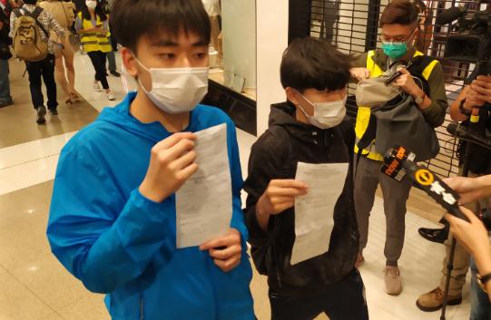 置地廣場搞事 「Lunch哥」及女示威者被帶返警署