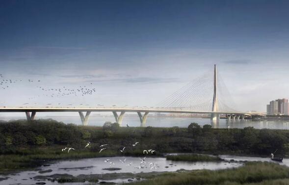台湾淡江大桥2024年完工 将成世界最大单塔不对称斜拉桥