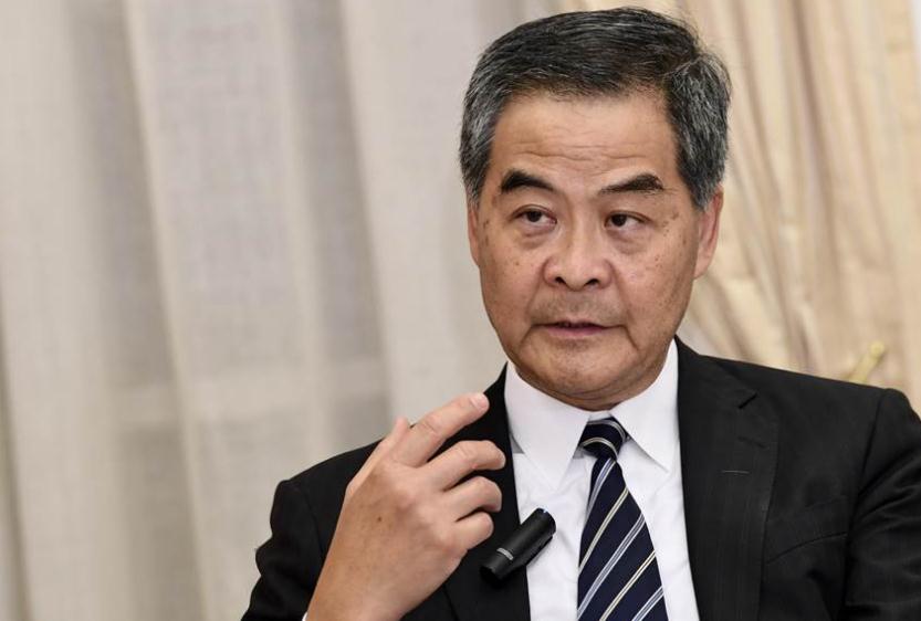 梁振英痛斥公民黨歪曲基本法