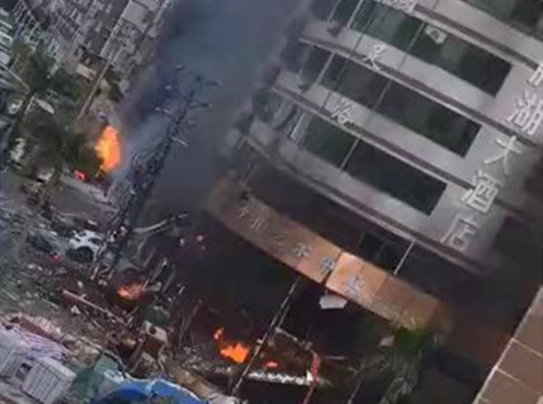 珠海一酒店附近發生爆炸 傷亡不明