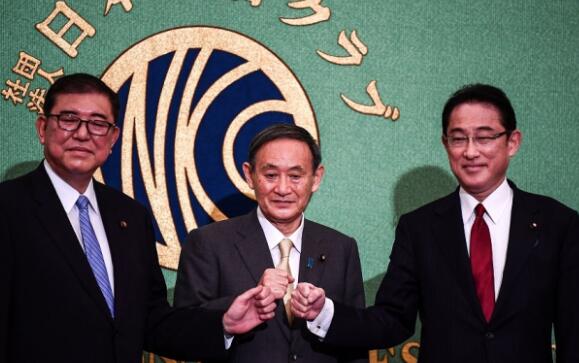 日本自民党3名总裁候选人进行电视辩论 新总裁将于14日选出