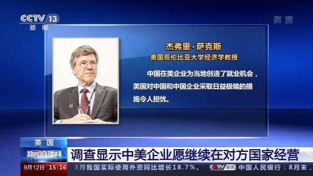 调查显示中美企业愿继续在对方国家经营