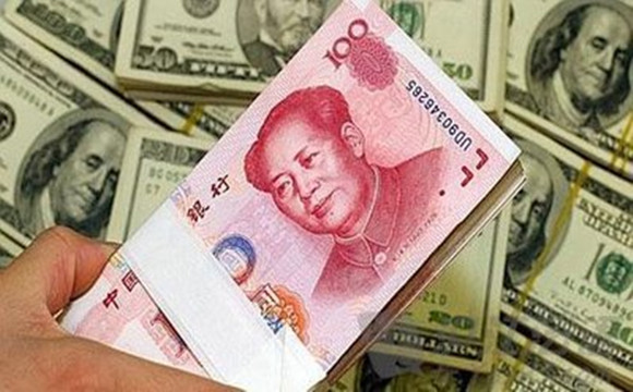 人民币对美元汇率中间价升破6.8