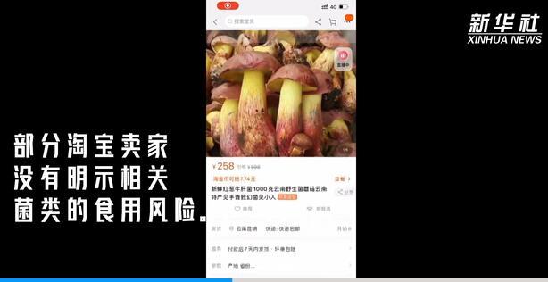 「致幻蘑菇」竟成网红商品？——部分网络平台销售带毒野生菌现象调查