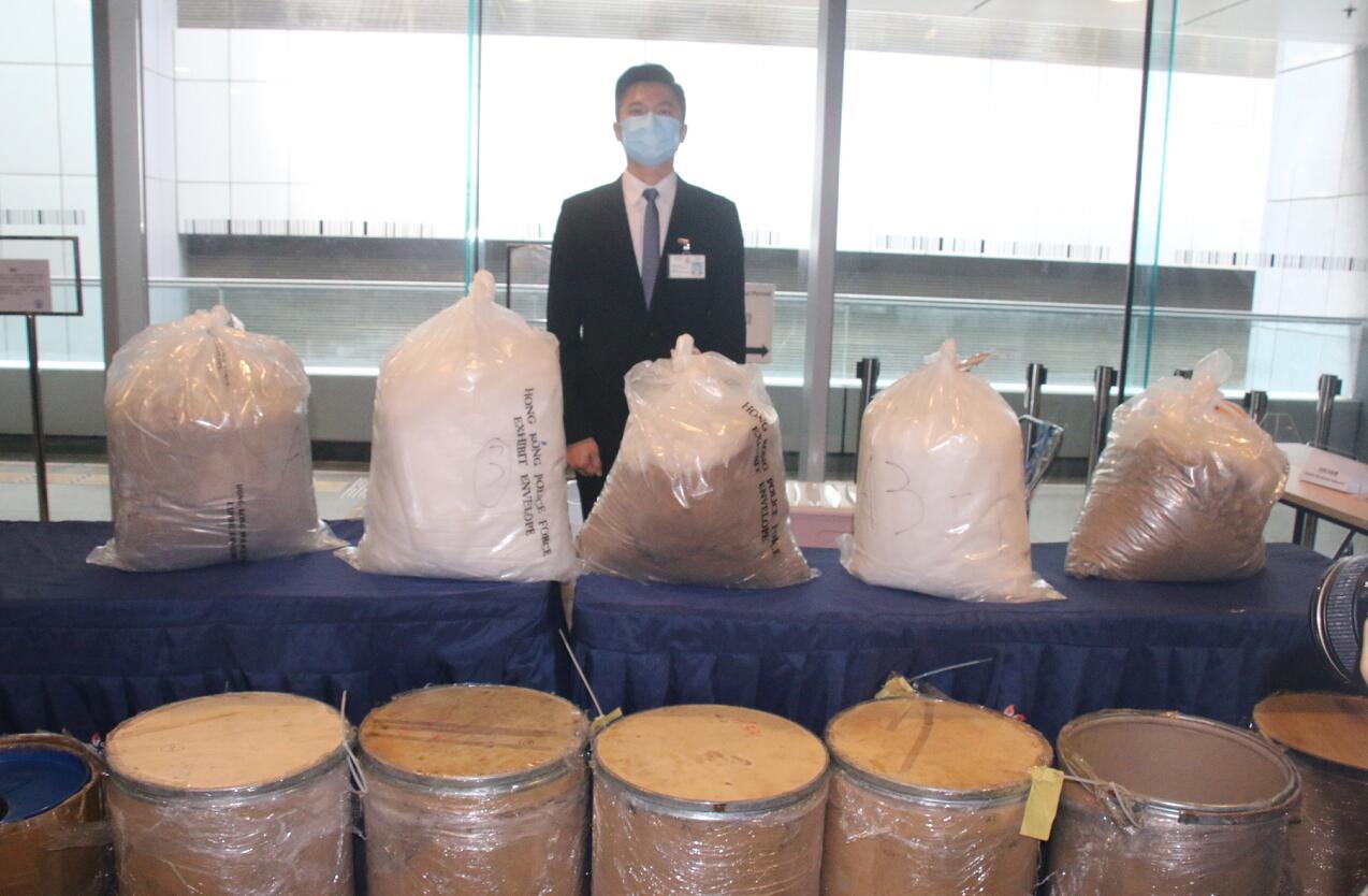  警搗毒品倉檢百公斤K仔半成品