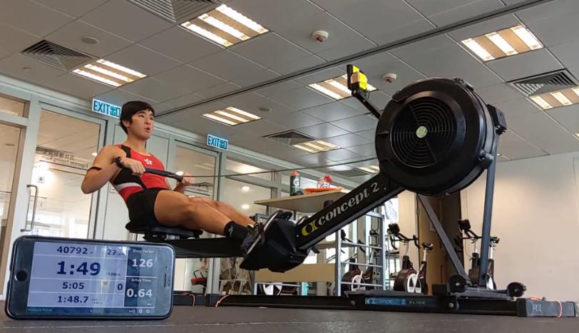 港隊陳至鋒3破世界紀錄 室內賽艇全馬推前4分鐘