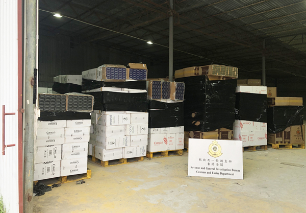 海關全方位打擊檢2200萬元私煙 22人被捕