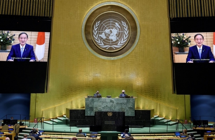 菅義偉聯大發言稱決心明年辦安全可靠的東京奧運