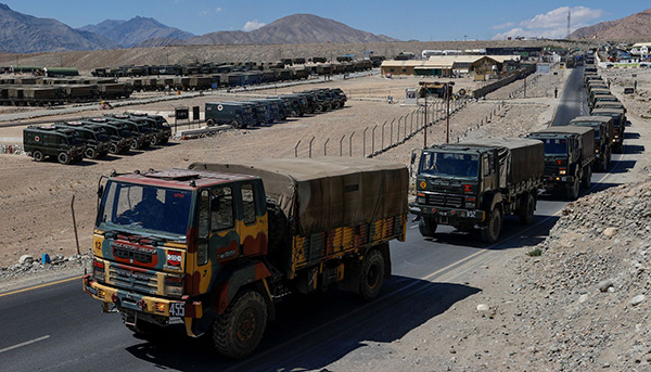 外媒：印軍向邊境大量運送戰備補給
