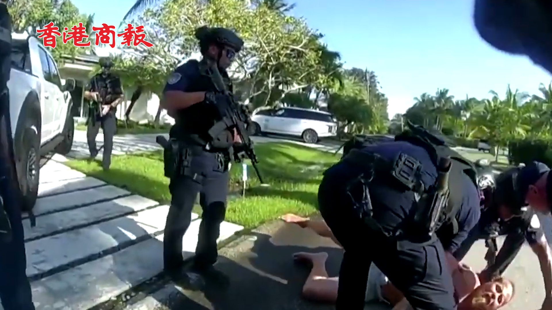 有片丨【現場曝光】特朗普前競選經理持槍自殺未遂 警方出動將其按倒