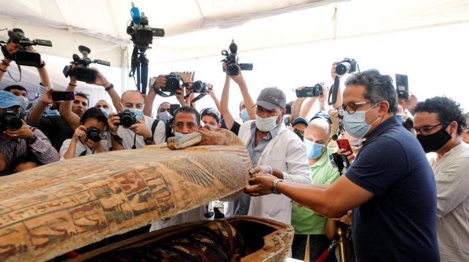 埃及考古隊發掘出59具木棺 約有2500年歷史