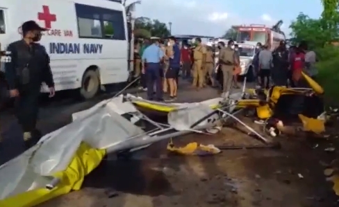印度一滑翔機在例行飛行訓練時墜毀 兩名海軍軍官喪生
