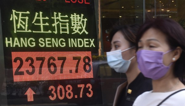 港股10月開局升300點 滙豐飆4%