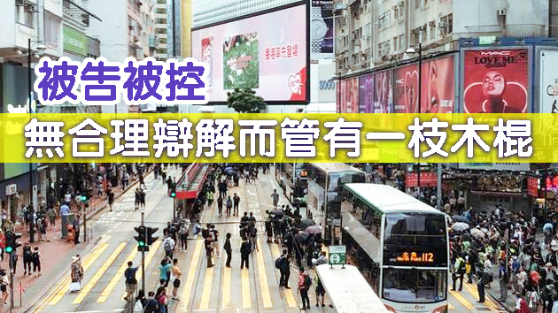 攜木棍参与遊行 金融顧問聲稱自衞否認管武