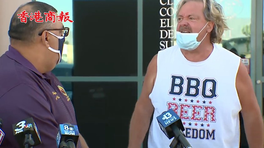 有片丨急了！特朗普支持者衝進鏡頭控訴拜登：拜登正在竊取大選結果！