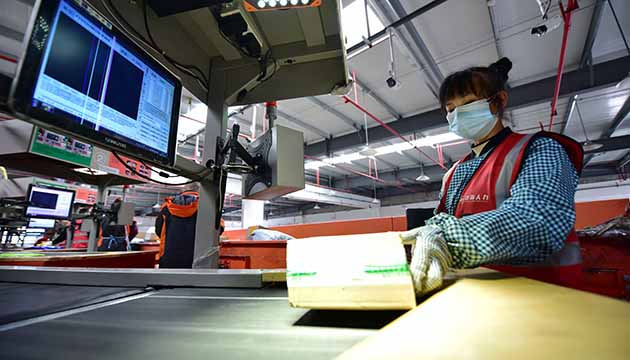 10月份中國快遞物流指數為108.6% 比上月回升