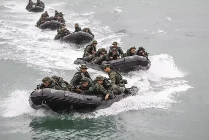 台媒：台海軍證實美國海軍陸戰隊抵台 將教授台軍突擊舟等作戰課程