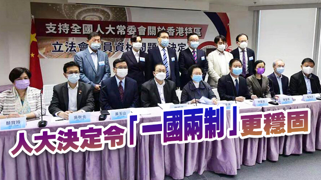 港區全國人代：人大決定具法律地位 令日後有法可依