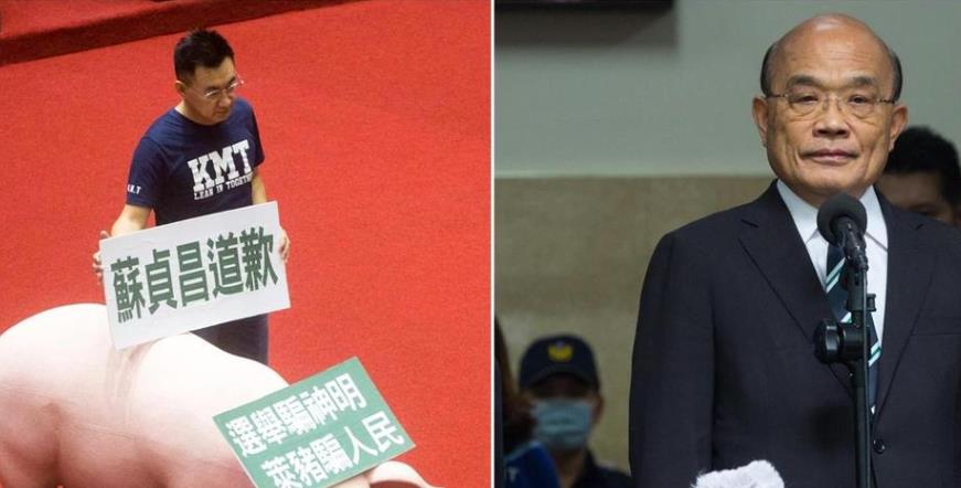 9度杯葛！台藍營持續占領議場阻蘇貞昌施政報告