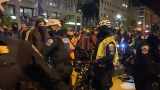 華盛頓集會衝突已致20人被捕 2名警察受傷