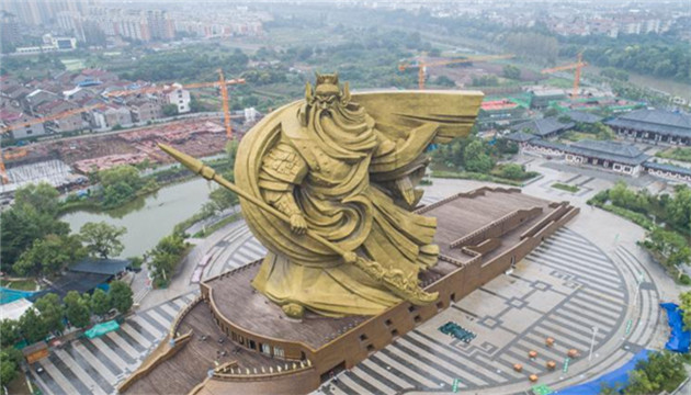 湖北違建巨型「關公雕像」將搬移