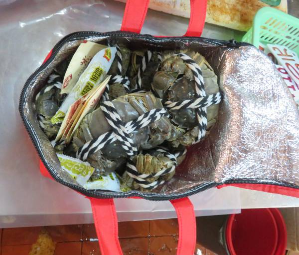 食環署打擊非法銷售大閘蟹