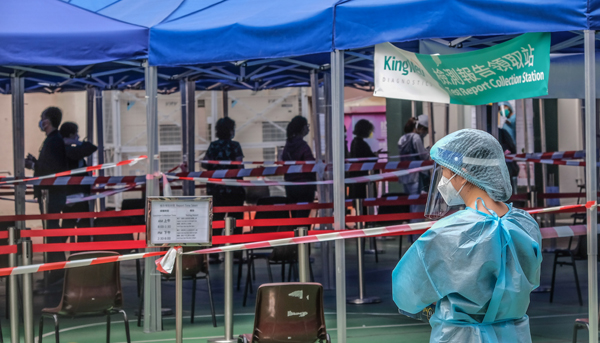 港府周日在東涌設立流動採樣亭