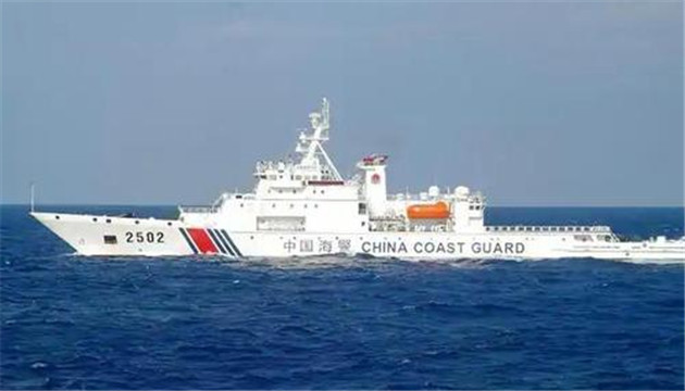 中國海警艦艇編隊9日在我釣魚島領海巡航