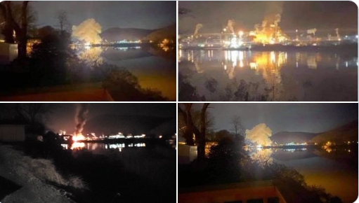 美國西弗吉尼亞州化工廠爆炸起火 伴有刺鼻異味