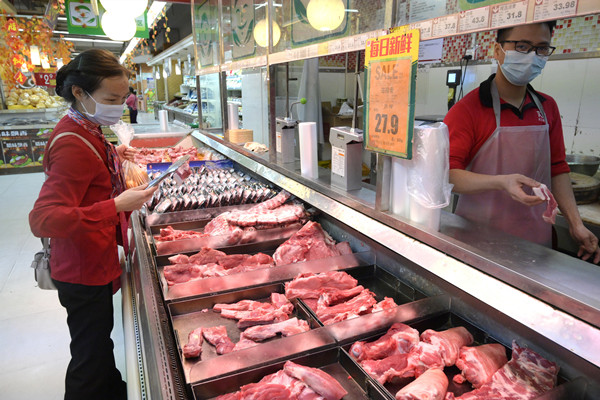 豬肉價格連續3個月環比下降
