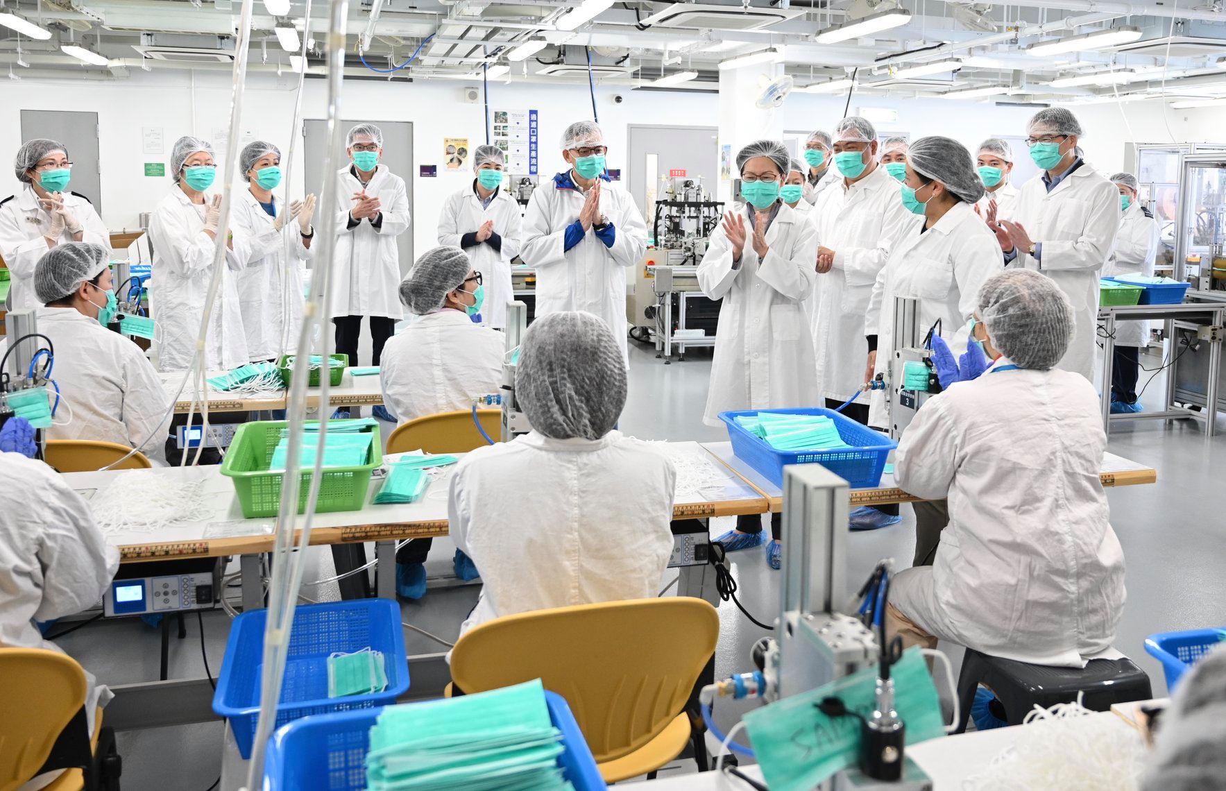 林鄭月娥：對CSI口罩獲「平反」感高興