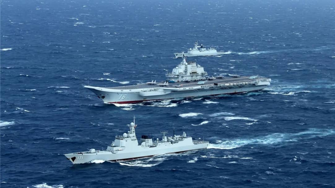 台媒稱航母遼寧號通過台海
