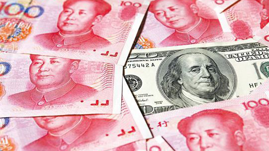 人民幣兌美元中間價報6.5387，上調119點