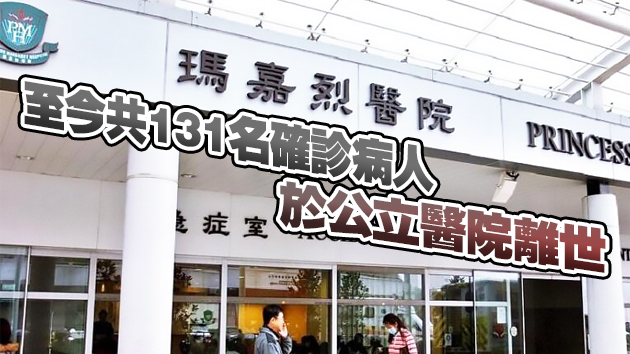 再多兩名新冠肺炎確診病人離世