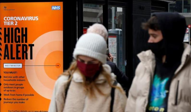 英國變種新冠病毒已擴散到亞洲和中東