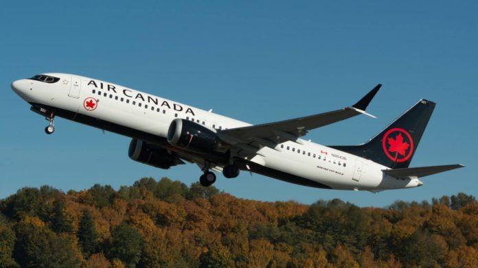 加拿大航空公司宣布波音737-8 Max再現引擎事故