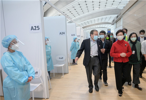 林鄭月娥檢視機場防輸入措施