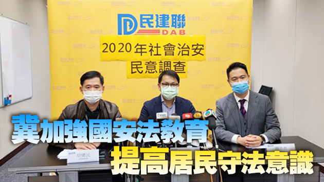 民建聯進行調查 發現近6成受訪者表示社會治安不好