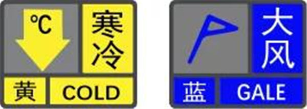 寒冷黃色+大風藍色預警已生效！30日早氣溫急降至10℃