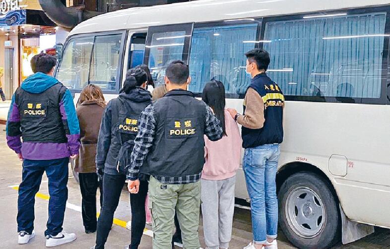 油尖警區掃黃拘捕12人 10人為非法入境