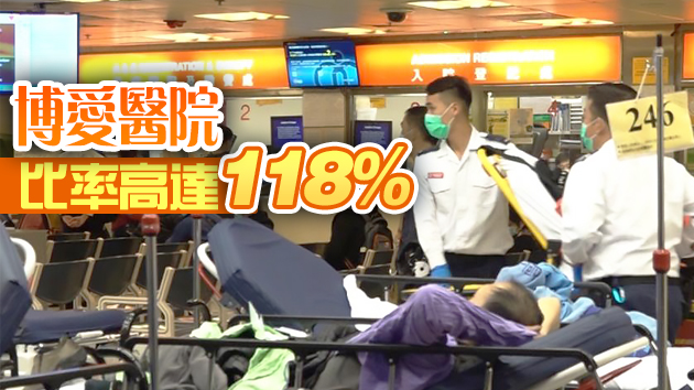 多間公立醫院繼續逼爆 內科病床住用率超過100%