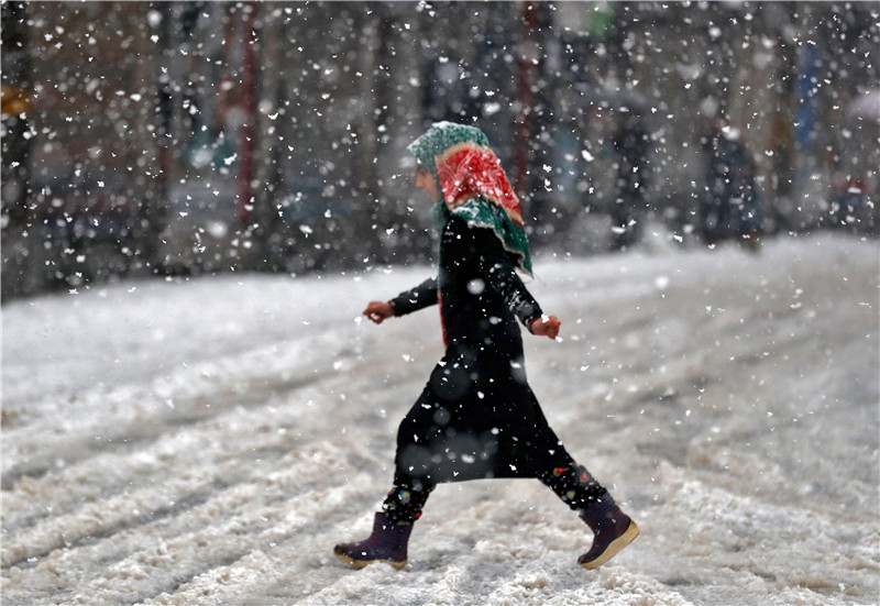 圖集 | 下雪啦！印度斯利那加雪中即景