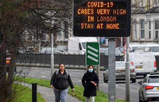 不容樂觀 英國單日新增確診62322例再創新高