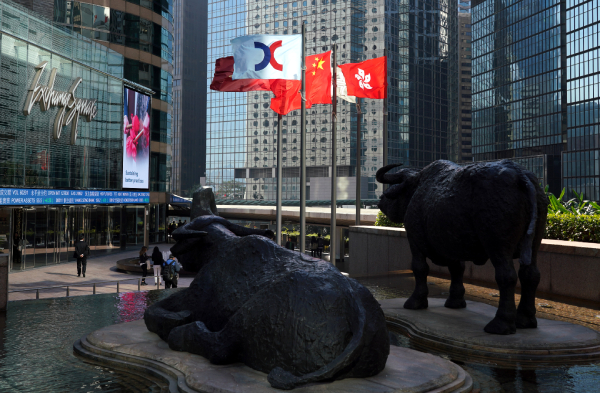 恒生指數半日升350點 三大中資電訊近7%