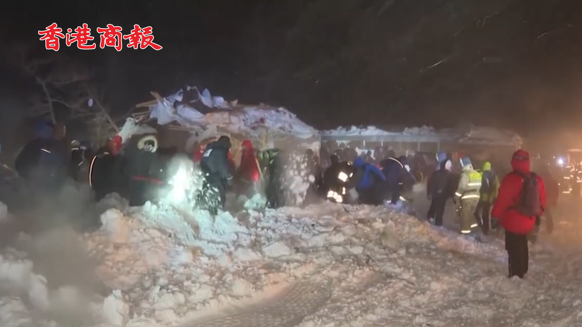 有片丨俄羅斯滑雪場發生雪崩 三人死亡