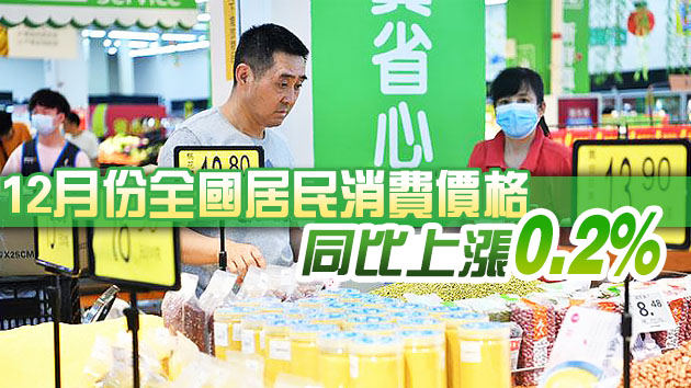 2020年内地居民消費價格按年上漲2.5%