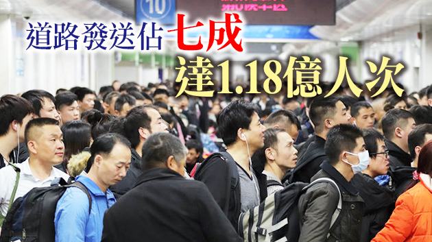 粵研判春運客流比去年少2800萬人次