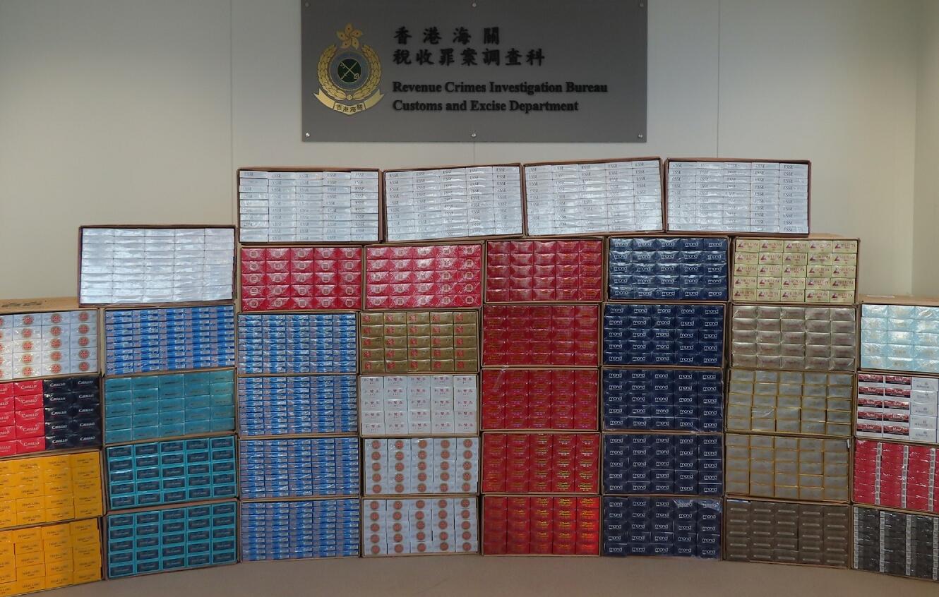 海關檢獲市值約140萬懷疑私煙及未完稅加熱煙