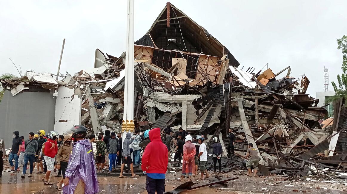 图集 | 印尼蘇拉威西地震增至35死 暫無中國公民傷亡