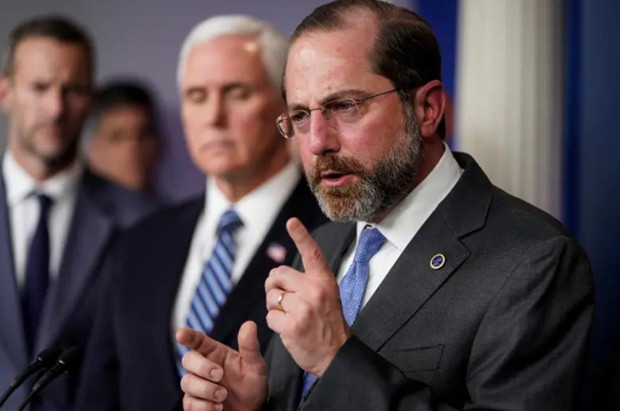 美媒：美國衛生與公眾服務部長阿扎辭職